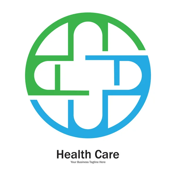 Modern Cross Logo Health Medical Icon Template Vector — Stock Vector