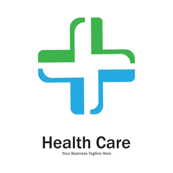 Modern Cross Logo Health Medical Icon Template Vector — Stock Vector