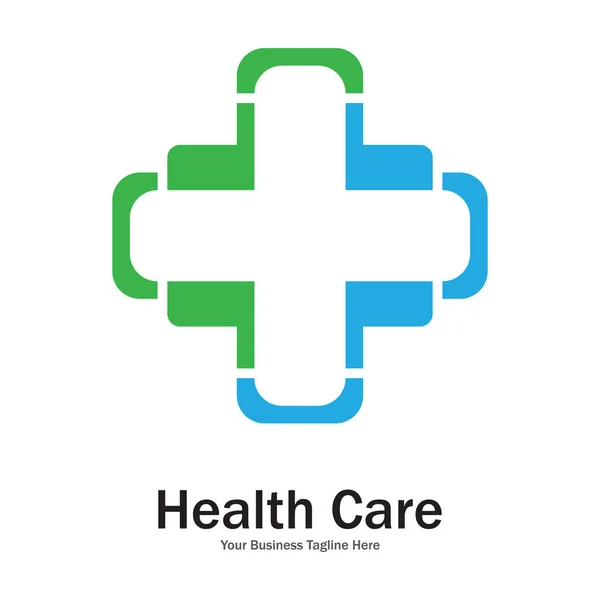 Modernes Kreuz Logo Gesundheit Medizinische Ikone Vorlage Vector — Stockvektor