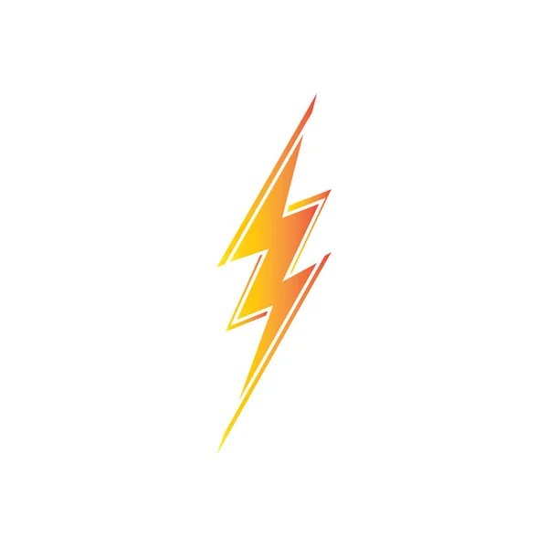 Rayo Rayo Electricidad Logotipo Diseño Plantilla — Vector de stock