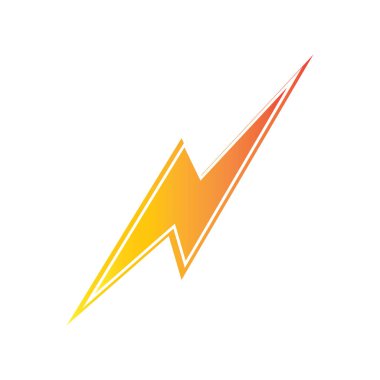 Şimşek şimşeği elektrik logosu tasarım şablonu
