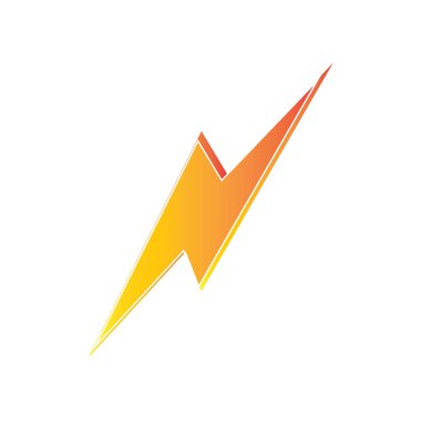 Şimşek şimşeği elektrik logosu tasarım şablonu