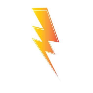 Şimşek şimşeği elektrik logosu tasarım şablonu