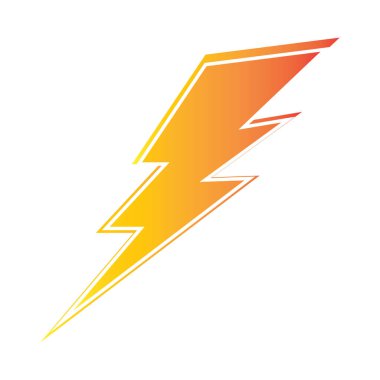 Şimşek şimşeği elektrik logosu tasarım şablonu