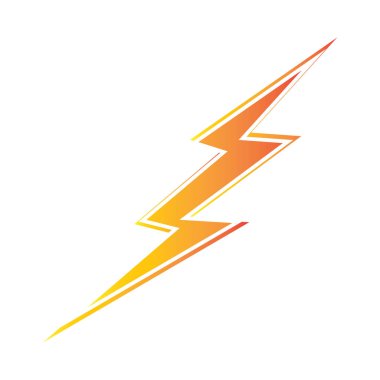 Şimşek şimşeği elektrik logosu tasarım şablonu
