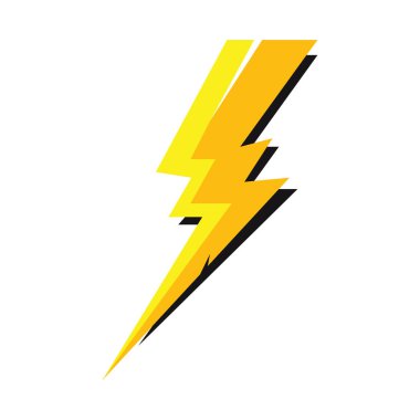 Şimşek şimşeği elektrik logosu tasarım şablonu