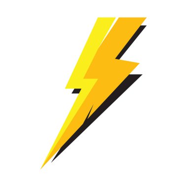 Şimşek şimşeği elektrik logosu tasarım şablonu