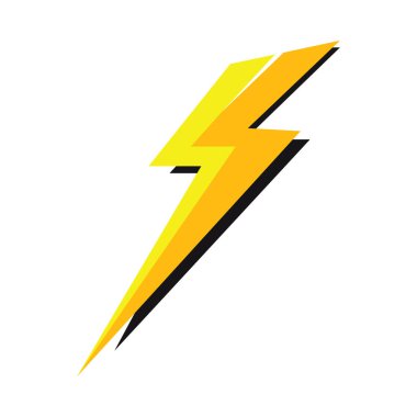 Şimşek şimşeği elektrik logosu tasarım şablonu