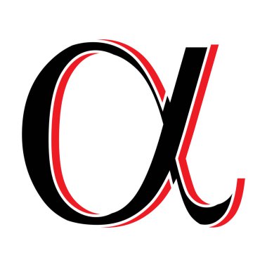 Bir Harf Logo Şablonu vektör illüstrasyon tasarımı