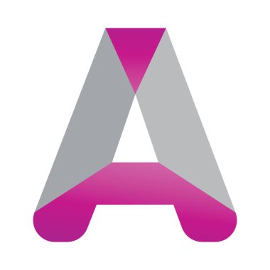 Bir Harf Logo Şablonu vektör illüstrasyon tasarımı