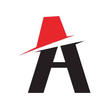 Bir Harf Logo Şablonu vektör illüstrasyon tasarımı