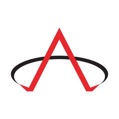 Bir Harf Logo Şablonu vektör illüstrasyon tasarımı