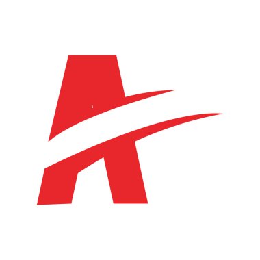 Bir Harf Logo Şablonu vektör illüstrasyon tasarımı