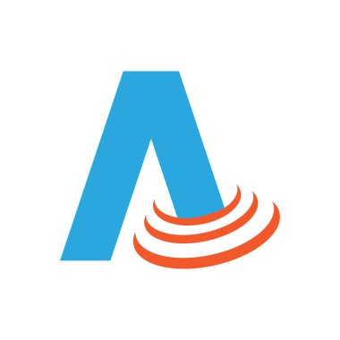 Bir Harf Logo Şablonu vektör illüstrasyon tasarımı