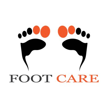 foot Logo Şablonu vektör illüstrasyon tasarımı