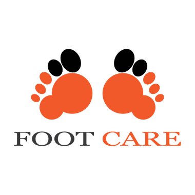foot Logo Şablonu vektör illüstrasyon tasarımı