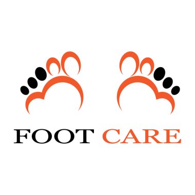 foot Logo Şablonu vektör illüstrasyon tasarımı