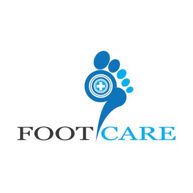 foot Logo Şablonu vektör illüstrasyon tasarımı