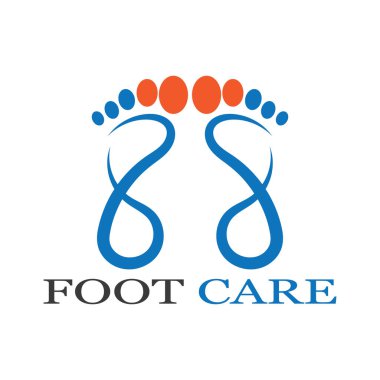 foot Logo Şablonu vektör illüstrasyon tasarımı