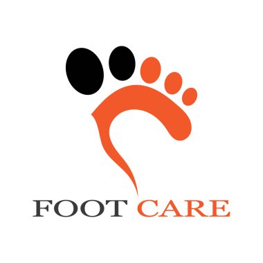 foot Logo Şablonu vektör illüstrasyon tasarımı