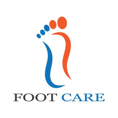 foot Logo Şablonu vektör illüstrasyon tasarımı