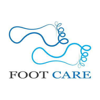 foot Logo Şablonu vektör illüstrasyon tasarımı