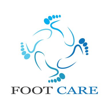 foot Logo Şablonu vektör illüstrasyon tasarımı