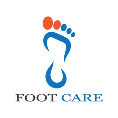 foot Logo Şablonu vektör illüstrasyon tasarımı