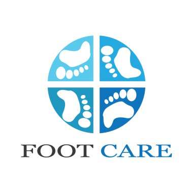 foot Logo Şablonu vektör illüstrasyon tasarımı