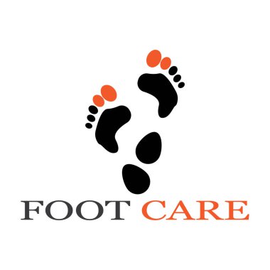 foot Logo Şablonu vektör illüstrasyon tasarımı