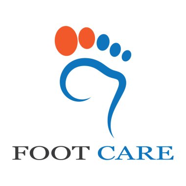 foot Logo Şablonu vektör illüstrasyon tasarımı