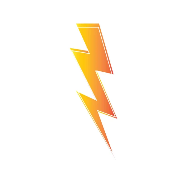 Lightning Thunderbolt Electricity Logo Design Template — Stock Vector