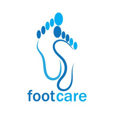foot Logo Şablonu vektör illüstrasyon tasarımı