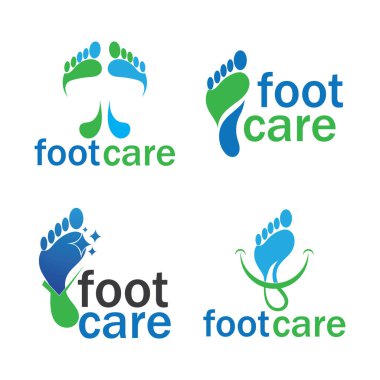 foot Logo Şablonu vektör illüstrasyon tasarımı