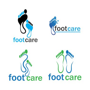 foot Logo Şablonu vektör illüstrasyon tasarımı