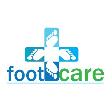 foot Logo Şablonu vektör illüstrasyon tasarımı
