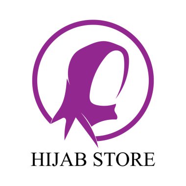 tesettür logo vektör tasarım şablonu