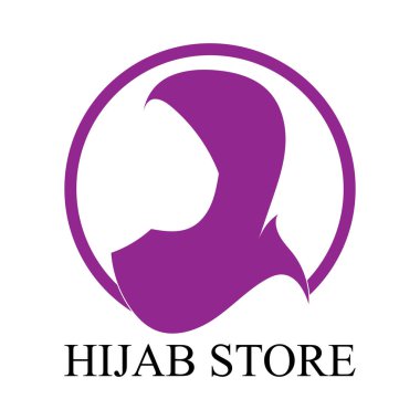 tesettür logo vektör tasarım şablonu