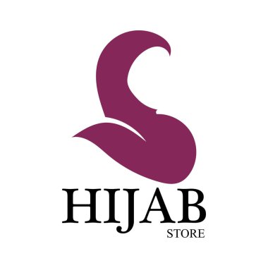 tesettür logo vektör tasarım şablonu