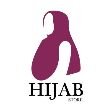 tesettür logo vektör tasarım şablonu