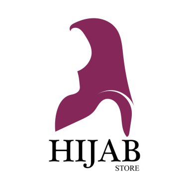 tesettür logo vektör tasarım şablonu