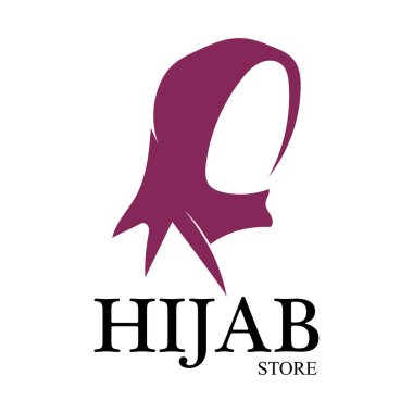 tesettür logo vektör tasarım şablonu