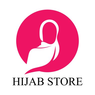 tesettür logo vektör tasarım şablonu