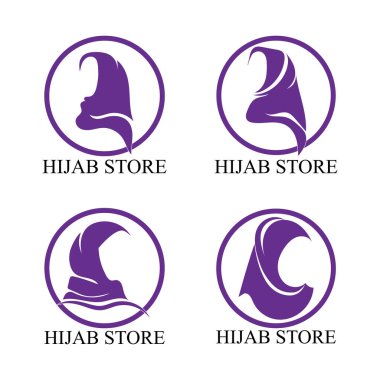 tesettür logo vektör tasarım şablonu