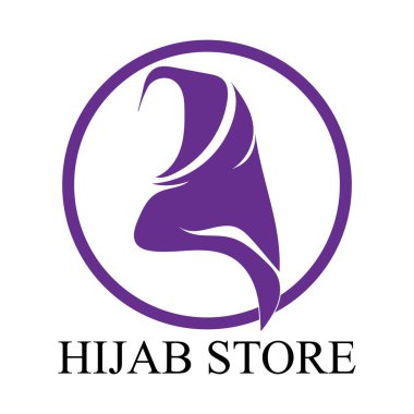 tesettür logo vektör tasarım şablonu