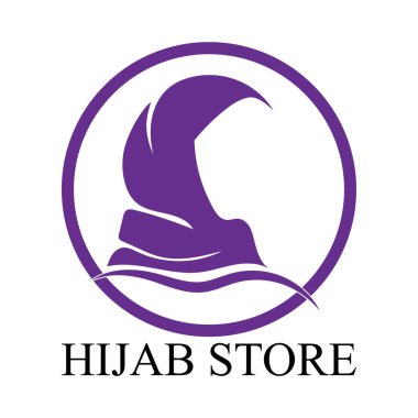 tesettür logo vektör tasarım şablonu