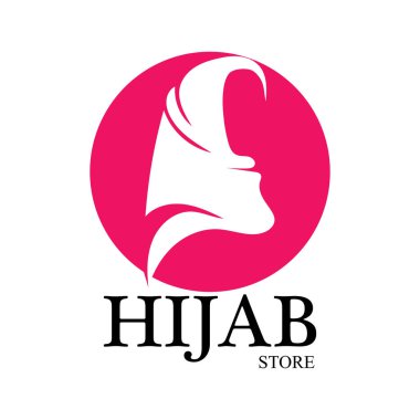 tesettür logo vektör tasarım şablonu