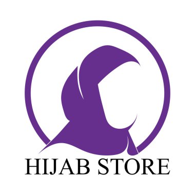 tesettür logo vektör tasarım şablonu