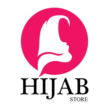 tesettür logo vektör tasarım şablonu