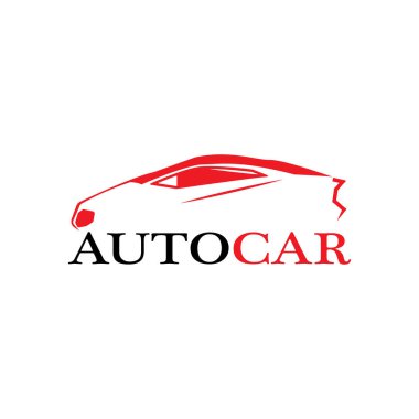 Araba silueti logo taşıyıcı şablon simgeleri